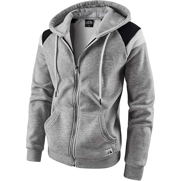 INTO THE AM Zip Up Hoodies for Men - Casual Lightweight Fleece